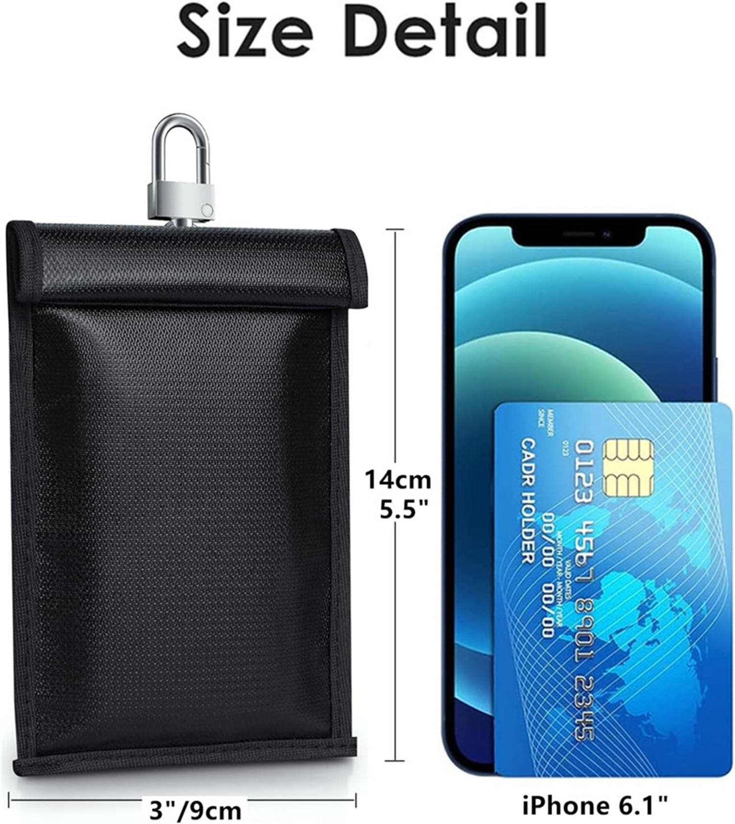 Carbon PU Leather RFID Car Shielded Key Bag - Faraday Pouch for Keyless Entry Protection | Shenzhen